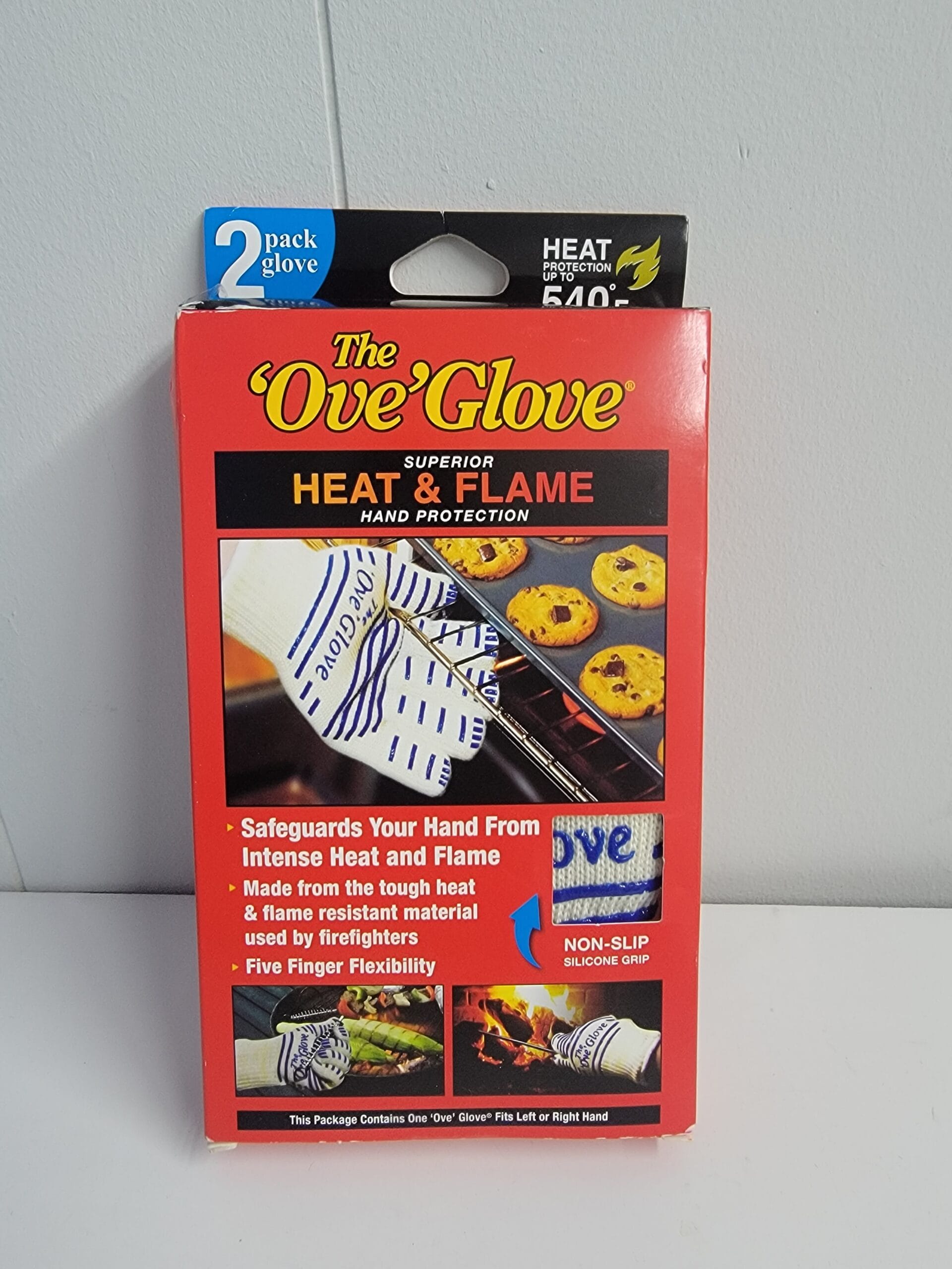 2pk Oven Mitt White/Blue - The 'Ove' Glove