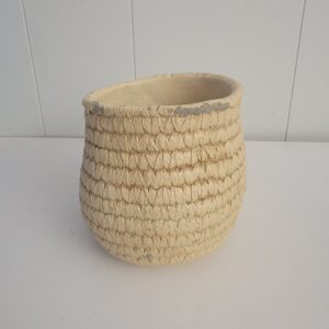 6" Indoor/Outdoor Concrete Basket Planter - Hearth & Hand with Magnolia