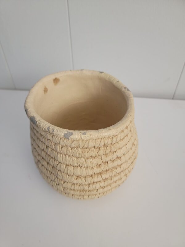 6" Indoor/Outdoor Concrete Basket Planter - Hearth & Hand with Magnolia