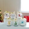 Winter Lane 6-pack Illuminated LED Glass Globes with Gift Bags