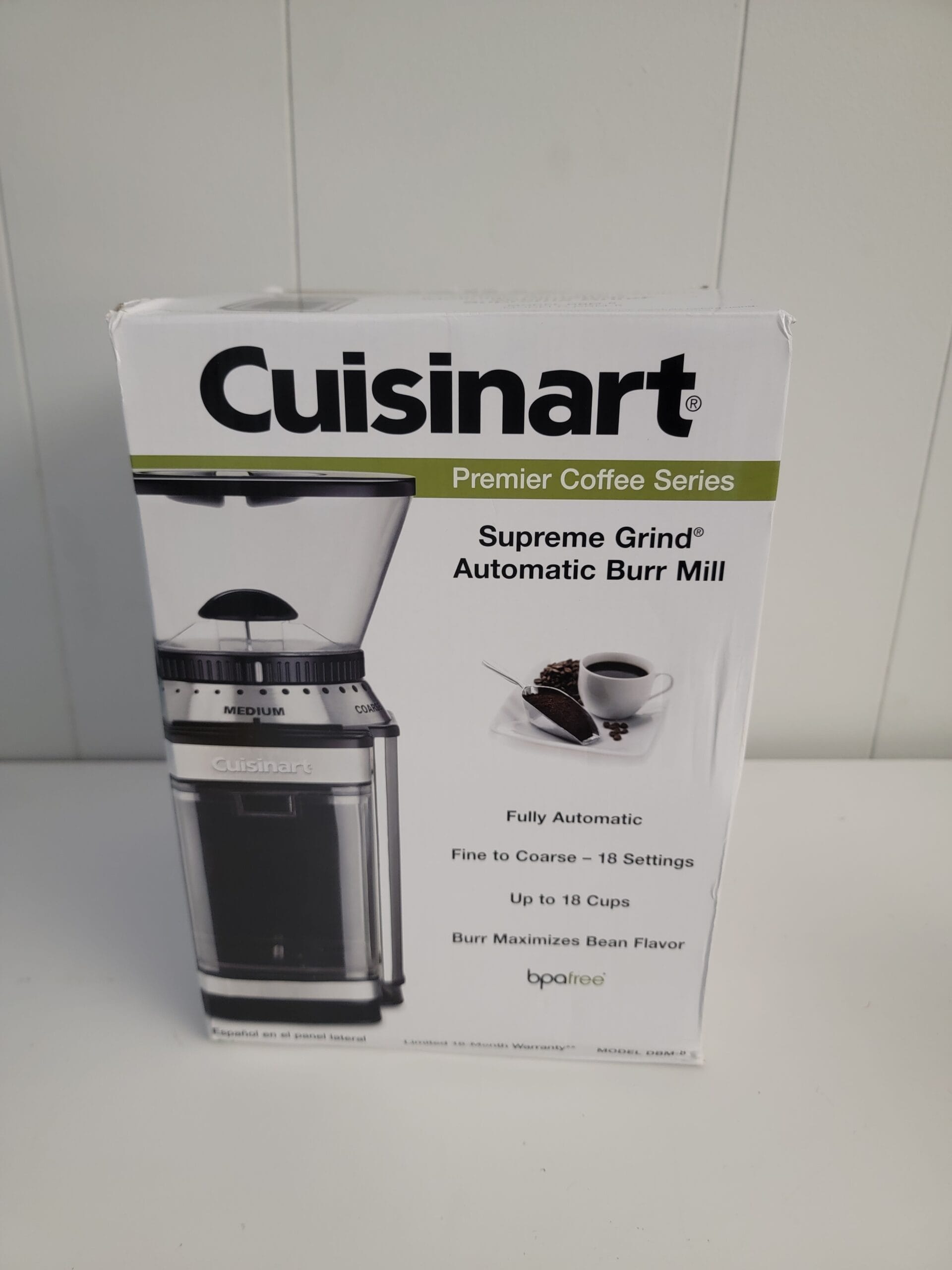 Cuisinart Automatic Burr Mill - Stainless Steel - DBM-8TG