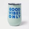 11oz Stainless Steel Wine Tumbler with SAN Slide Lid - Room Essentials