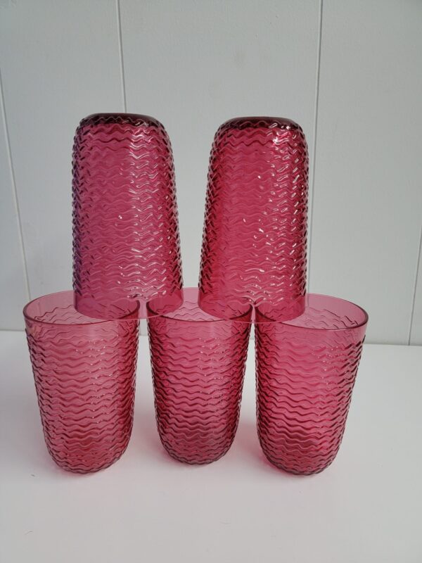 19oz Plastic Wave Texture Tall Tumbler Pink- Opalhouse