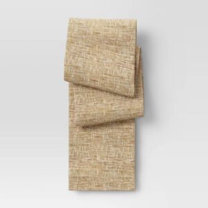 108" x 14" Ramie Table Runner Natural - Threshold