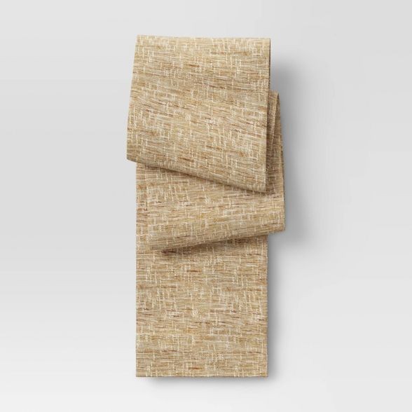 108" x 14" Ramie Table Runner Natural - Threshold
