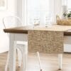 108" x 14" Ramie Table Runner Natural - Threshold