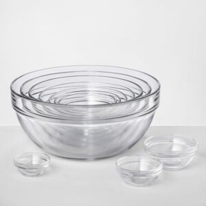 9pc Glass Mixing Bowls - Made By Design