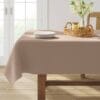 104" x 60" Solid Tablecloth Natural - Threshold 104" x 60" Solid Tablecloth Natural - Threshold