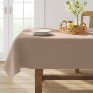 104" x 60" Solid Tablecloth Natural - Threshold