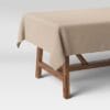 104" x 60" Solid Tablecloth Natural - Threshold 104" x 60" Solid Tablecloth Natural - Threshold