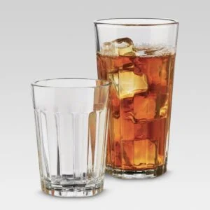12pc Glass Old-School Assorted Tumblers - Threshold