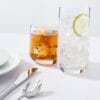 12pc Glass Shoreham Double Old Fashion and Highball Glasses Set - Threshold