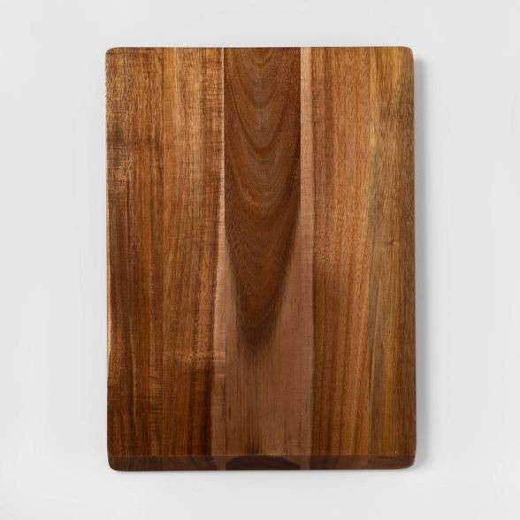 13"x18" Acacia Wood Nonslip Serving and Cutting Board - Made By Design