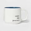 16oz Stoneware Enjoy The Journey Color Splash Mug - Threshold