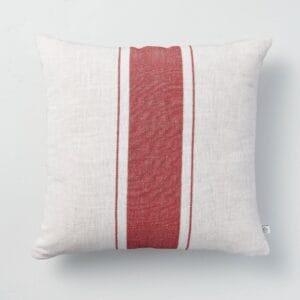18" x 18" Bold Center Stripe Throw Pillow Red - Hearth & Hand with Magnolia