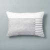 14" x 20" Faded Stripe Throw Pillow Gray - Hearth & Hand with Magnolia 14" x 20" Faded Stripe Throw Pillow Gray - Hearth & Hand with Magnolia