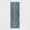 60" x 20" Vintage Print Comfort Kitchen Runner Rug Blue - Threshold 60" x 20" Vintage Print Comfort Kitchen Runner Rug Blue - Threshold