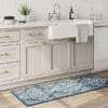 60" x 20" Vintage Print Comfort Kitchen Runner Rug Blue - Threshold 60" x 20" Vintage Print Comfort Kitchen Runner Rug Blue - Threshold