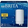 Brita 2ct Replacement Water Filters for Brita Tap Faucet Mounts - White