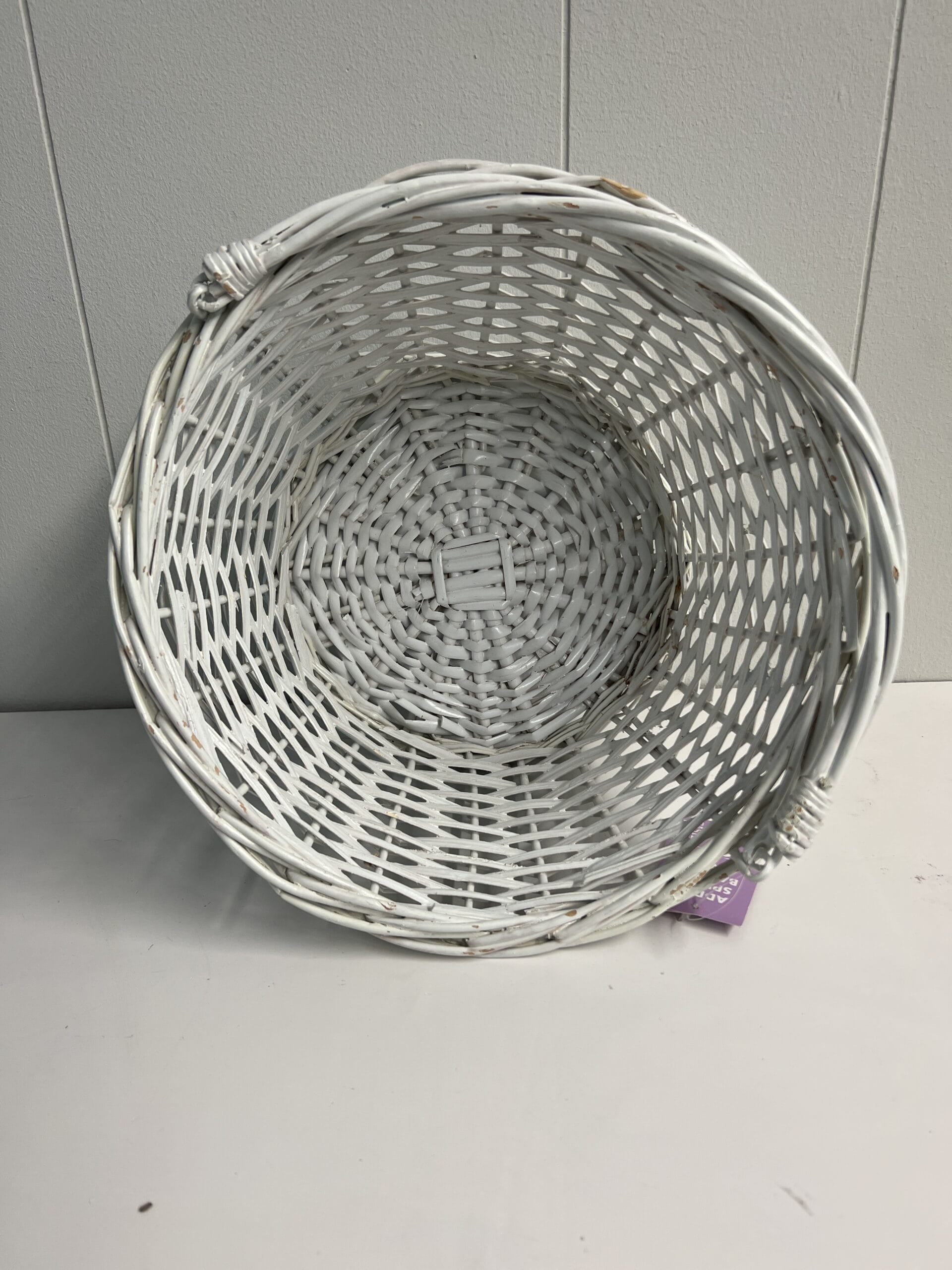 12"  Willow Easter Basket  White - Spritz™