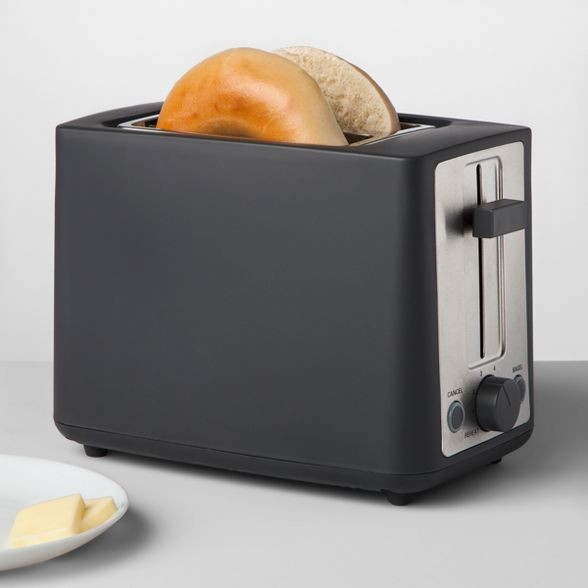 2 Slice Extra Wide Slot Stainless Steel Toaster - Made By Design