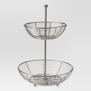 Matte Finish 2-Tier Fruit Basket - Threshold