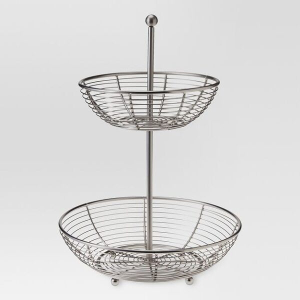 Matte Finish 2-Tier Fruit Basket - Threshold