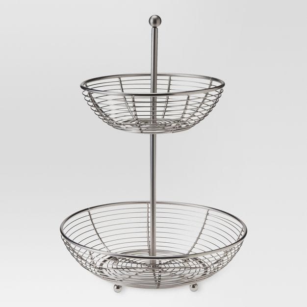 Matte Finish 2-Tier Fruit Basket - Threshold