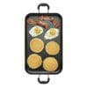 T-fal Double Burner Griddle, Nonstick, Black T-fal Double Burner Griddle, Nonstick, Black