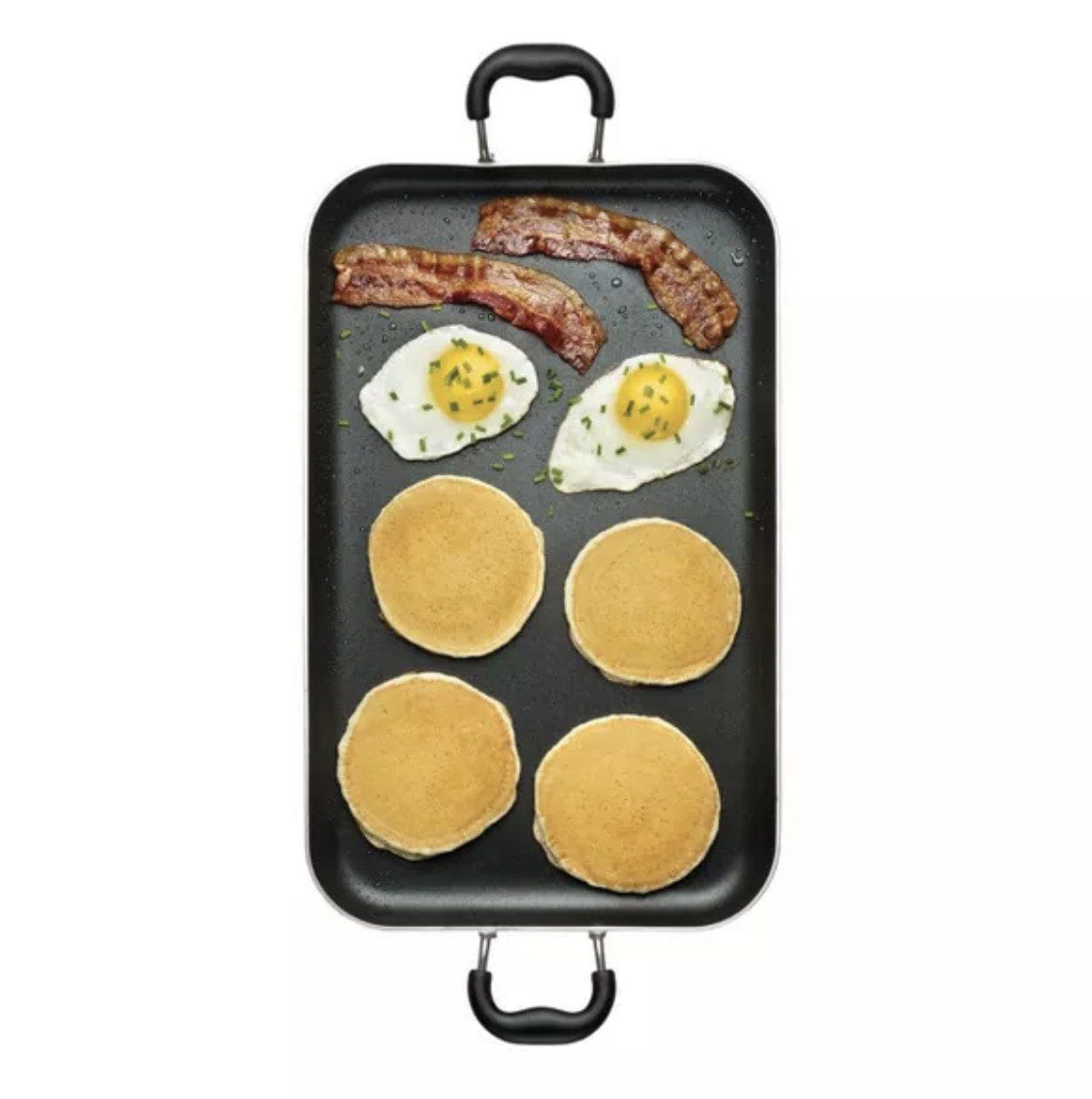 T-fal Double Burner Griddle, Nonstick, Black