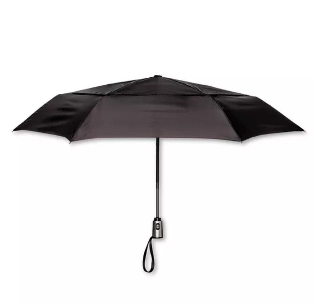 ShedRain Auto Open/Close Air Vent Compact Umbrella - Black