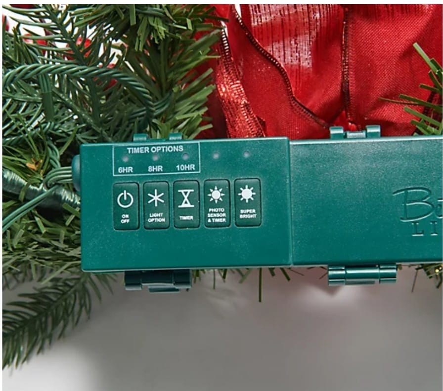 Bethlehem Lights 36" Classic Lit Swag with Ornaments