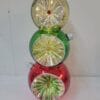 Mr. Christmas 14" Illuminated Mercury Glass Tabletop Ornament Stack Mr. Christmas 14" Illuminated Mercury Glass Tabletop Ornament Stack