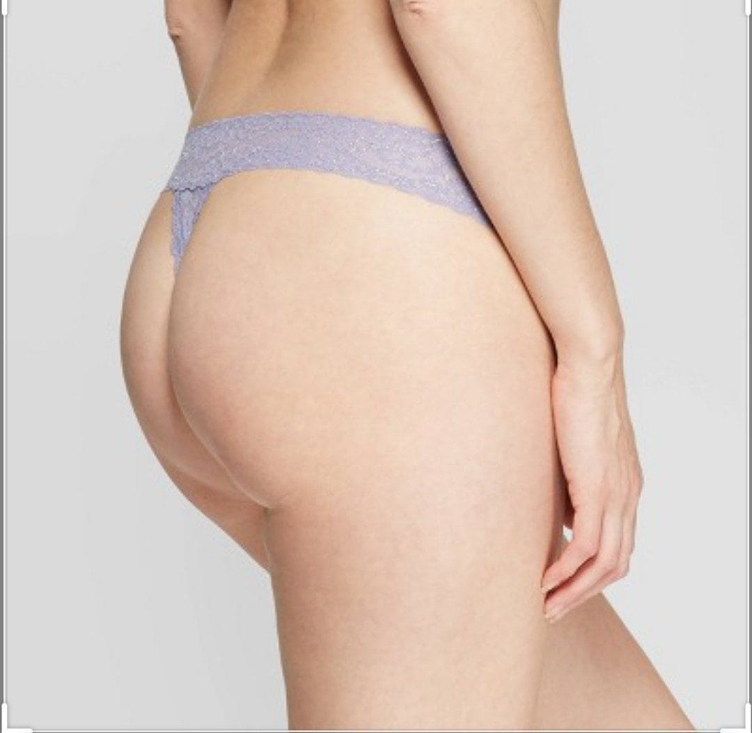 Women's All Over Lace Thong - Auden Violet Size Large Women's All Over Lace Thong - Auden Violet Size Large