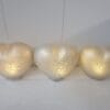 Set of 3 Illuminated Mercury Glass Hearts  by Valerie