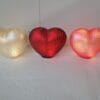 Set of 3 Illuminated Mercury Glass Hearts  by Valerie