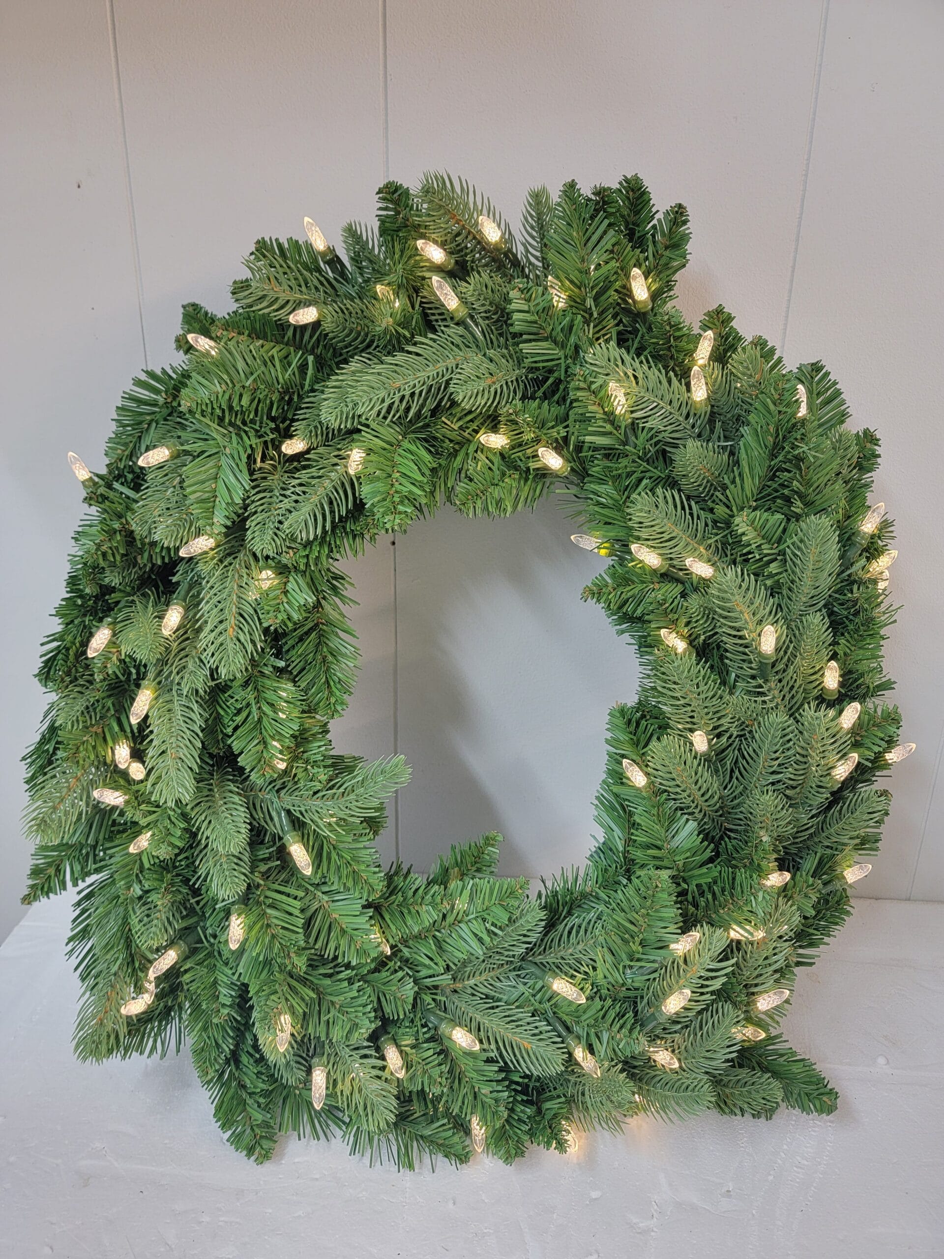 Bethlehem Lights 26" Green Flip Overlit Wreath (Used, No Remote)