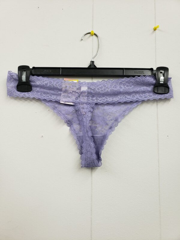 Women's All Over Lace Thong - Auden Violet Size Large