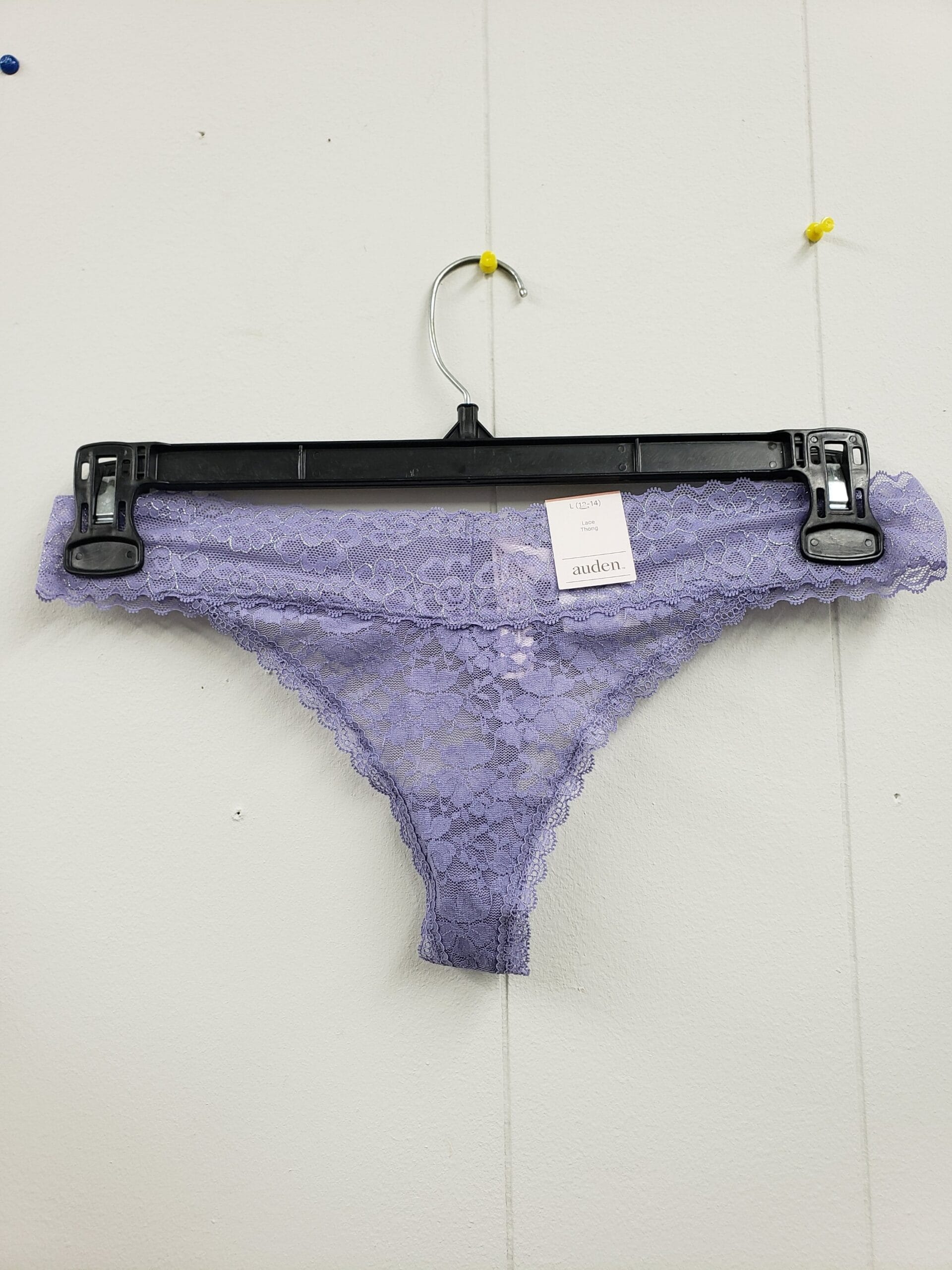 Women's All Over Lace Thong - Auden Violet Size Large Women's All Over Lace Thong - Auden Violet Size Large