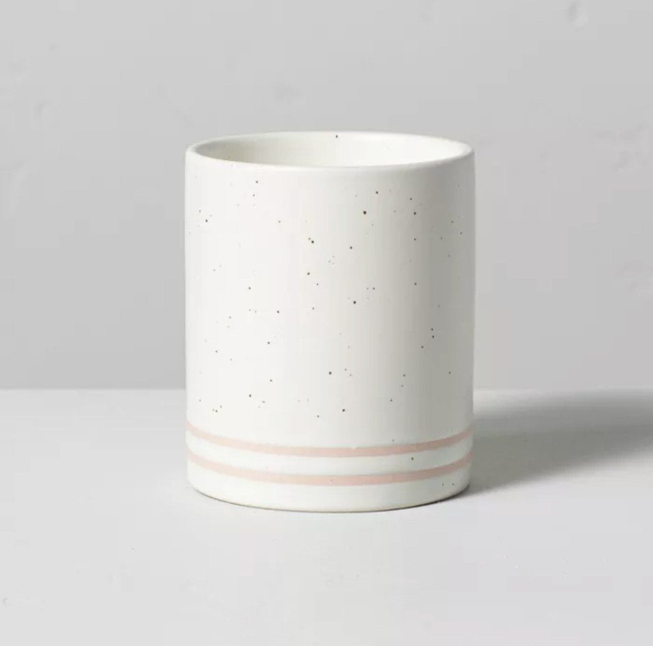 7.1oz Citrus Grove Speckle Striped Ceramic Seasonal Candle - Hearth & Hand with Magnolia