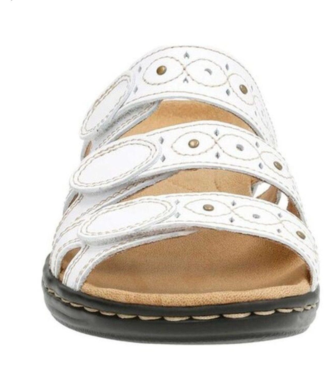 Clarks Collection Leather - Strap Slides - Leisa Cacti