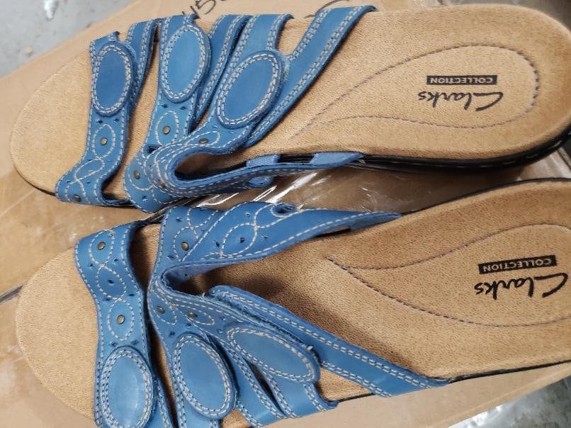 Clarks Collection Leather - Strap Slides - Leisa Cacti