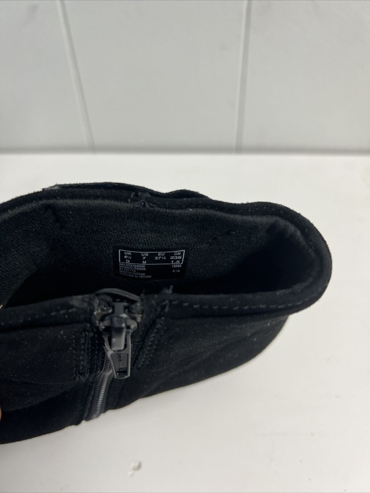 Clarks® Sharon Salon Women's Suede Ankle Boots, Black, Size 7