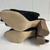Marc Fisher Perforated Suede Lace-up Booties Satire 7 Black