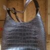 Dooney & Bourke Savannah Croco Embossed Leather Hobo Bag Purse