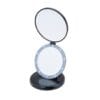 Black Dual Magnifying Mirror w/ Crystal Initial by Lori Greiner Black Dual Magnifying Mirror w/ Crystal Initial by Lori Greiner