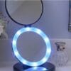 Black Dual Magnifying Mirror w/ Crystal Initial by Lori Greiner Black Dual Magnifying Mirror w/ Crystal Initial by Lori Greiner