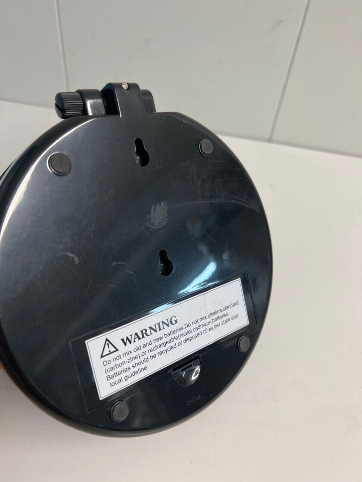 Black Dual Magnifying Mirror w/ Crystal Initial by Lori Greiner