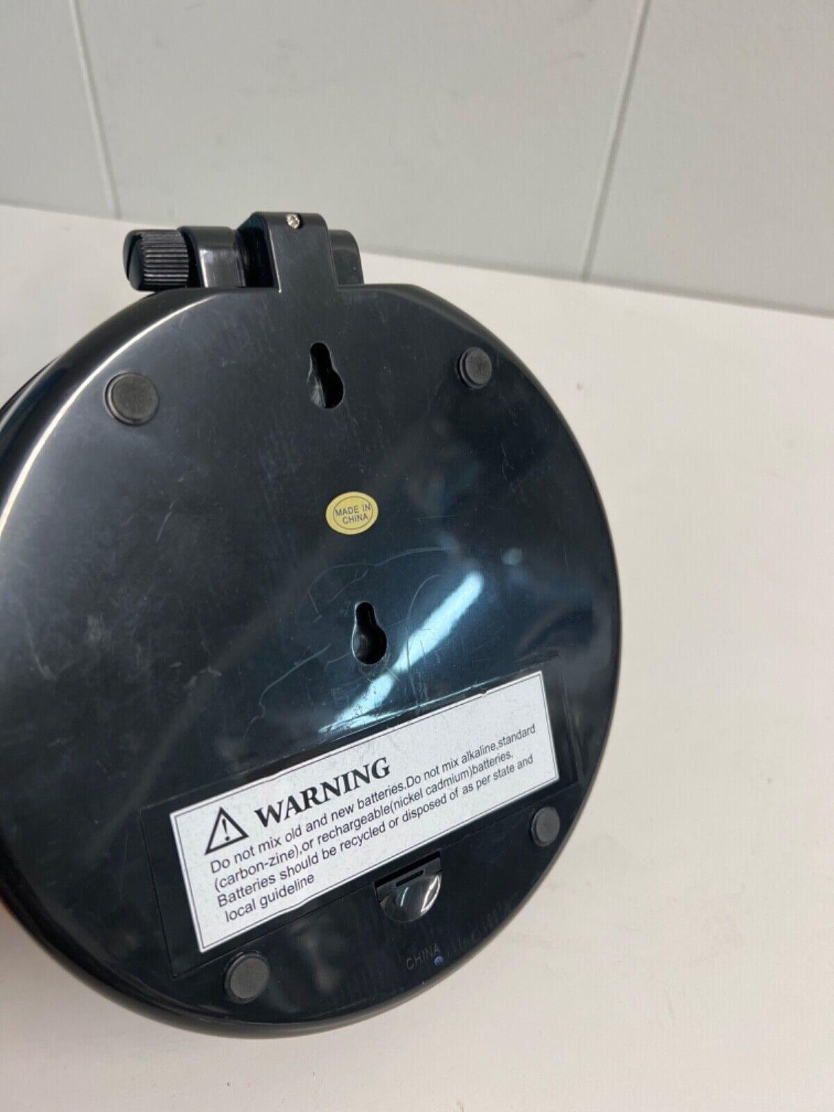 Black Dual Magnifying Mirror w/ Crystal Initial by Lori Greiner