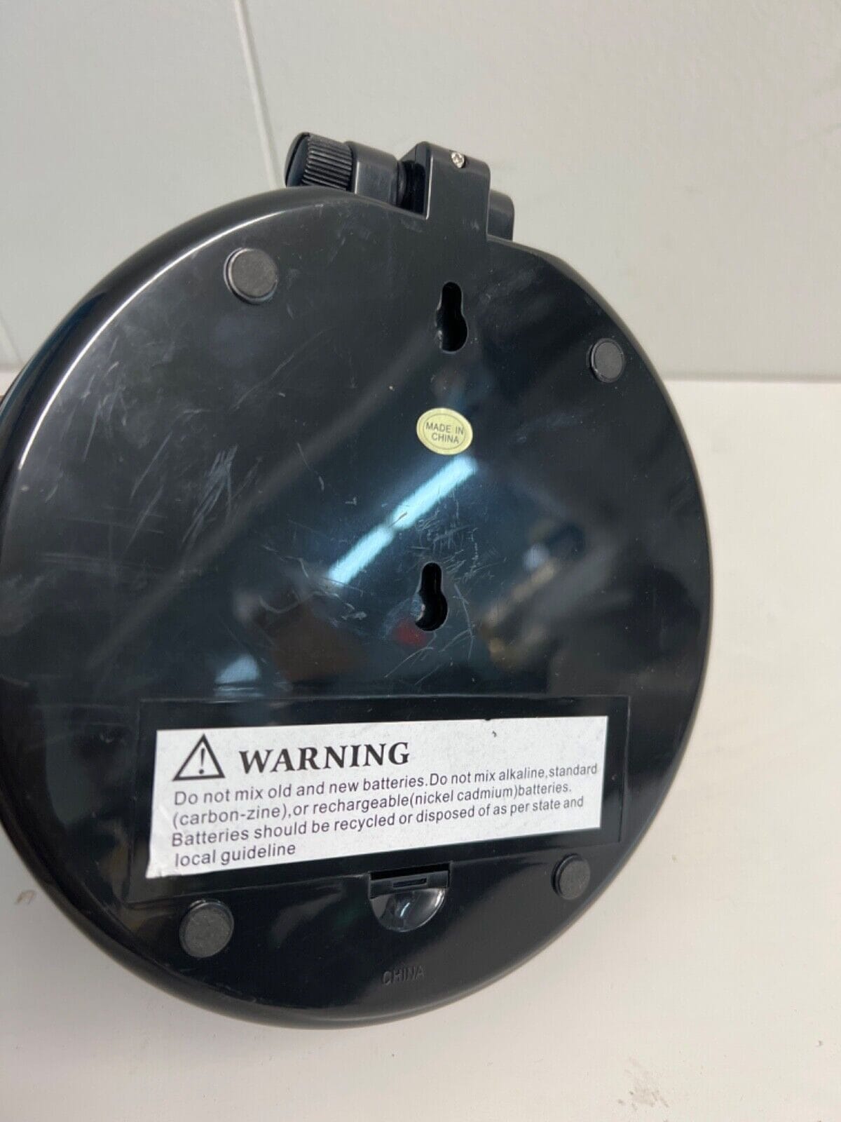 Black Dual Magnifying Mirror w/ Crystal Initial by Lori Greiner